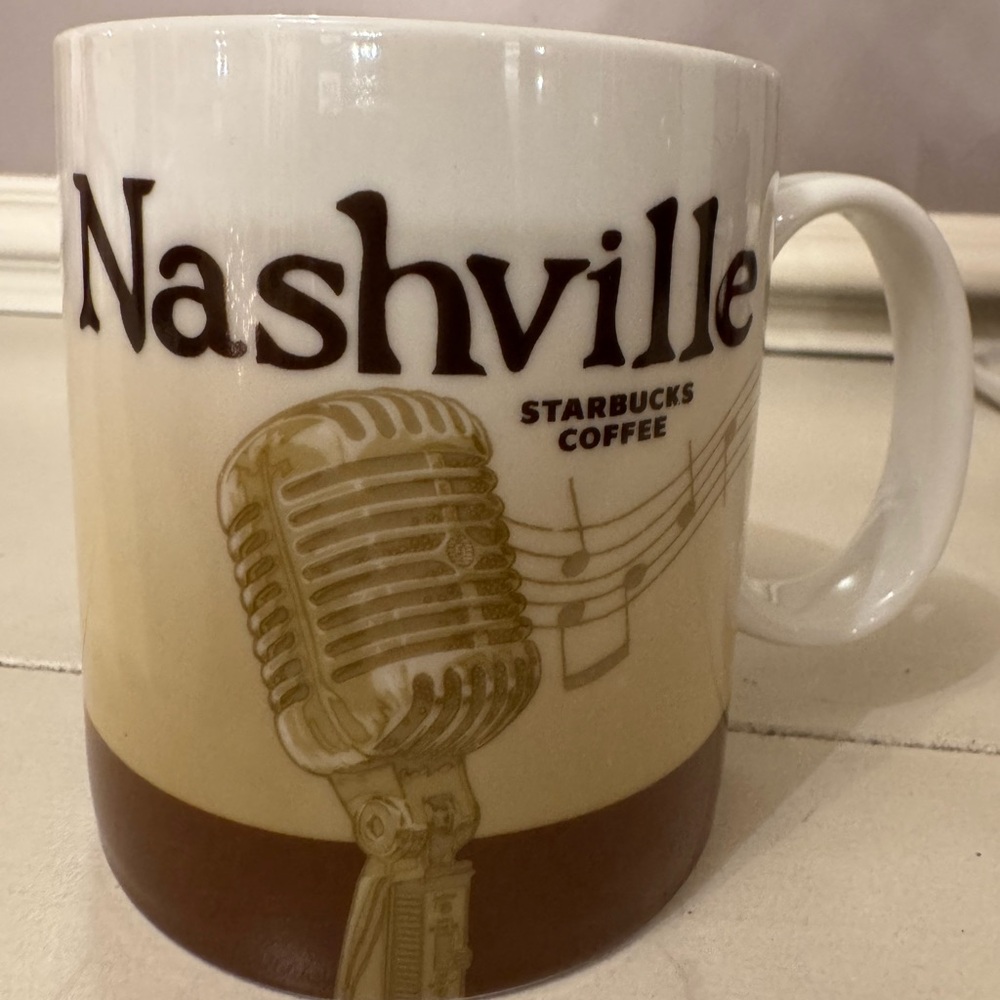 Starbucks Nashville, TN Collectors Mug 2009 Microphone
